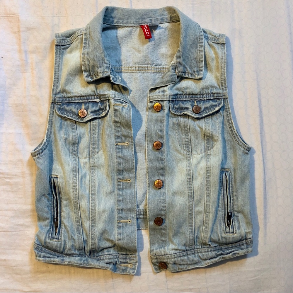 🌾H&M Cropped Denim Vest - Picture 4 of 6